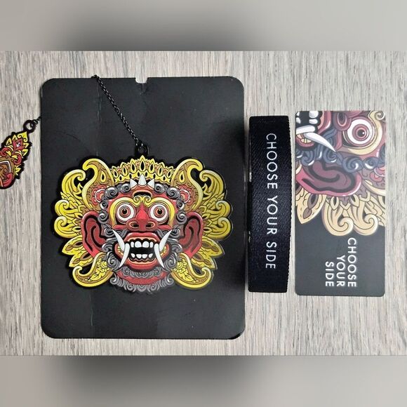 ZOX "CHOOSE YOUR SIDE" #1364 BARONG MASK COLLECTIBLE WRISTBAND & BOOKMARK #594 - Picture 3 of 13